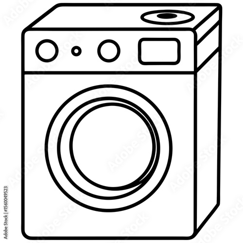 Washing Machine Silhouette
