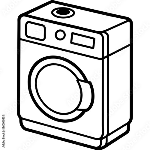 Washing Machine Silhouette
