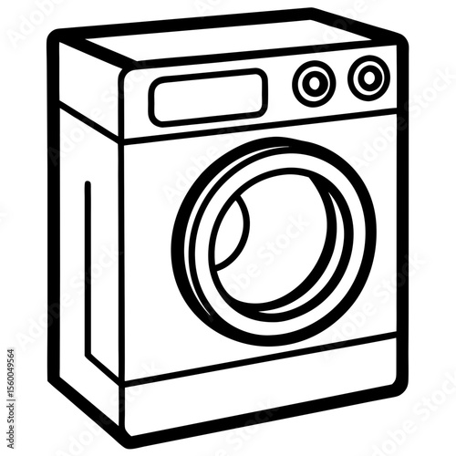 Washing Machine Silhouette
