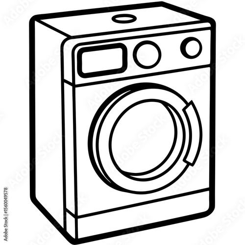 Washing Machine Silhouette