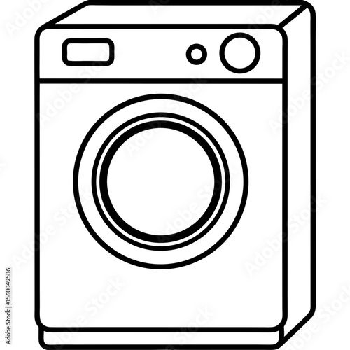 Washing Machine Silhouette