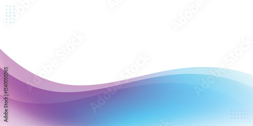 Modern gradient wave background in purple and blue tones with smooth flow design