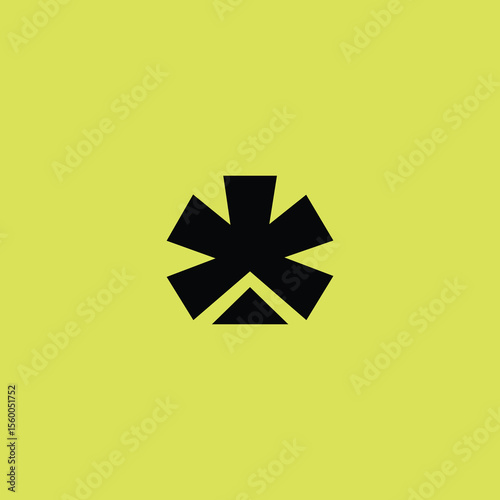 Abstract Geometric Starburst Symbol Icon
