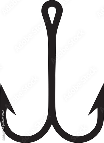 Fishing hook silhouette, Fish hook icon, fishing hook logo,   Fish hook logo icon vector, hook icon