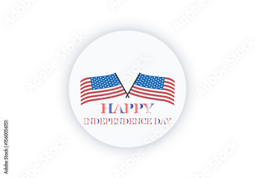 Happy 4th july independence day
USA flag icons vector set. United States of America flat badges .Flag of usa vector flat symbol collection .USA flag labels set. Set of American flag icons 