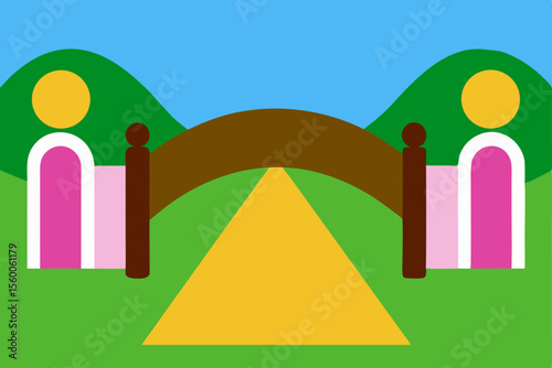 Hilltop Road Vanishing Through Valley View Gate