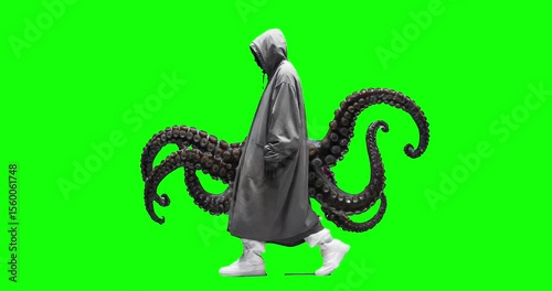 man octopus loop animation gif