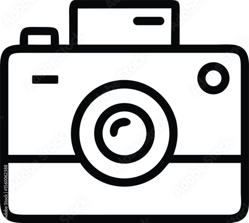 Vintage camera icon