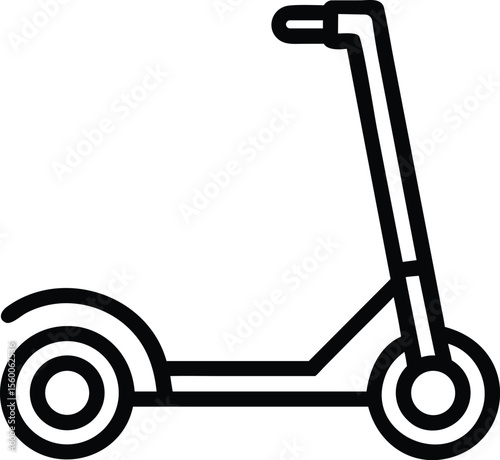 Electric scooter icon