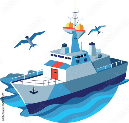 This collection of images depicts of ships, some with detailed rigging and sails, and others appearing more modern or stylized