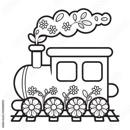 Whimsical House Bold & Easy Coloring Page,  bold and easy coloring book, Coloring page, whimsical coloring book for kids, bold and easy coloring book, victor art,   fairy house coloring page