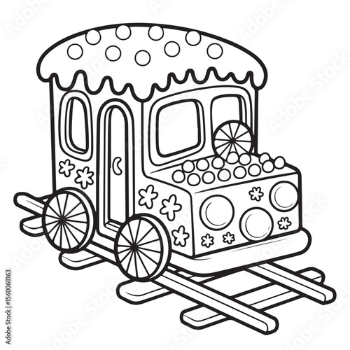 Whimsical House Bold & Easy Coloring Page,  bold and easy coloring book, Coloring page, whimsical coloring book for kids, bold and easy coloring book, victor art,   fairy house coloring page