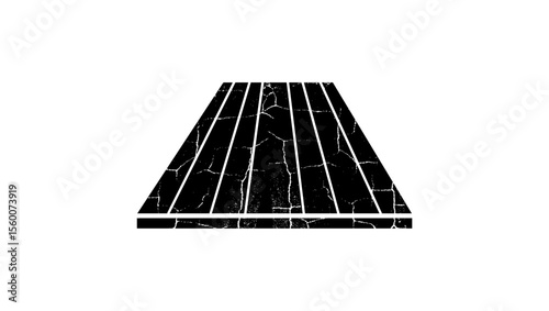 dry agricultural field, black isolated silhouette