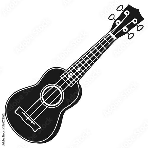 acoustic guitar vector illustration