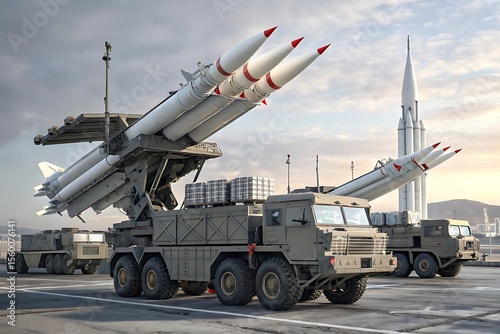 antiaircraft missile system (AAMS) large and medium-range Make By AI