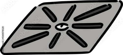 Illustration of cover the drain
