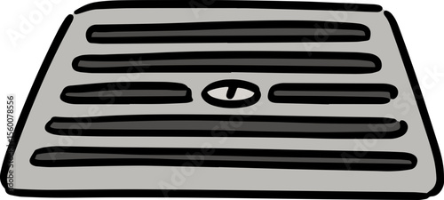 Illustration of cover the drain
