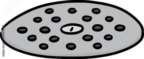 Illustration of cover the drain
