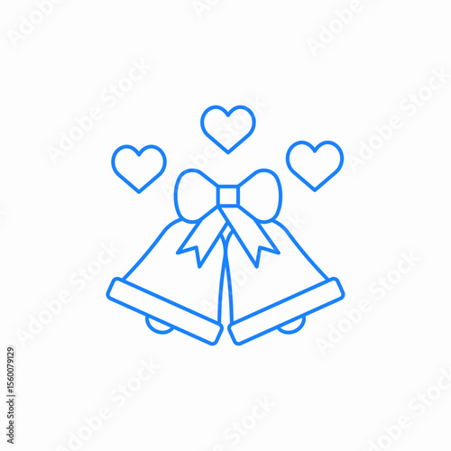 wedding bells design icon sign vector