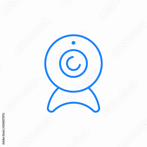 webcam wifi icon sign vector