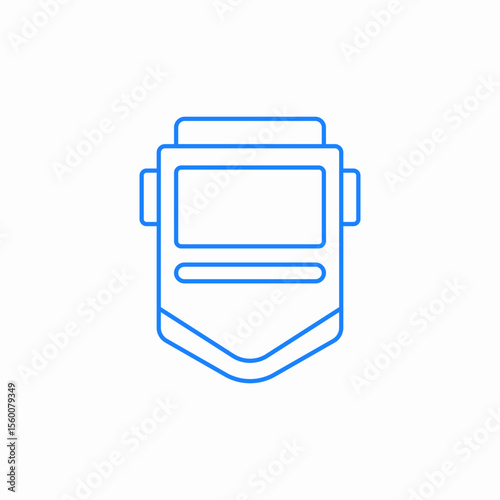 welding safety mask icon sign vector