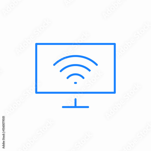 wireless network signal icon sign vector