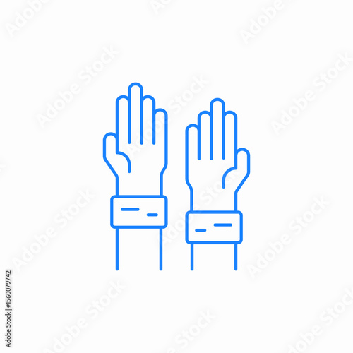 working gloves icon sign vector
