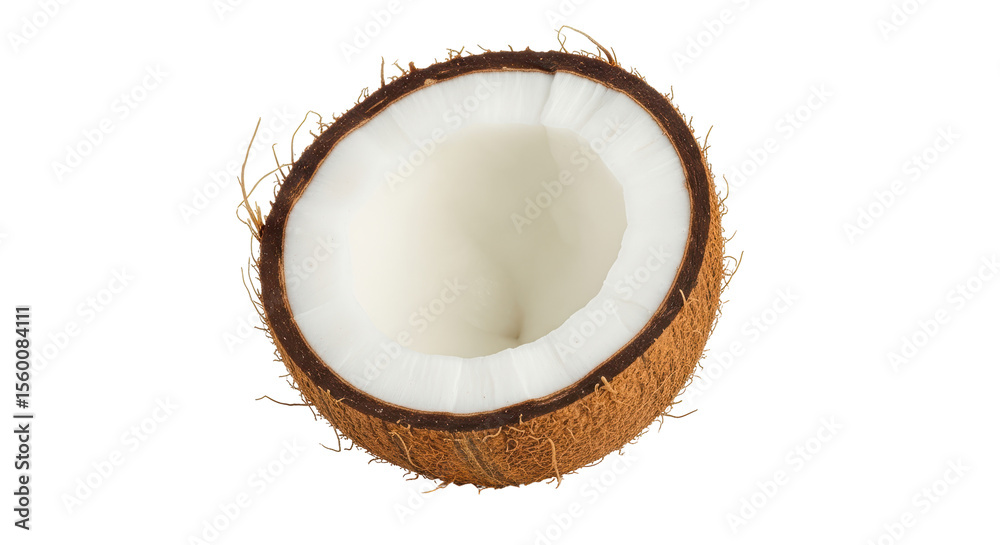 Isolated Coconut Halved Isolated Coconut Halved