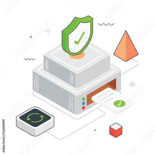 Finance Report  Vector Isometric Illustration. EPS 10 file