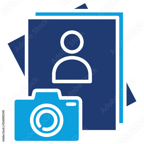 Photo Flat Blue Icon