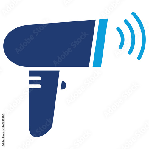Scanner Flat Blue Icon