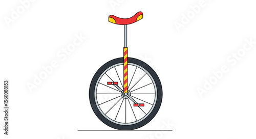 One Wheeled Bicycle the Monocycle Used by Circus Clowns and Performers for Stunts