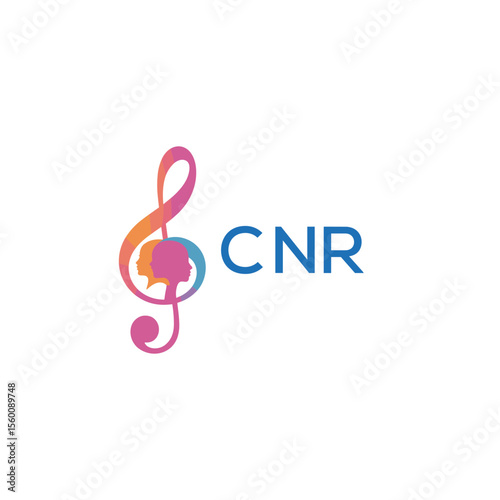 CNR “Abstract music school logo with people and melody icon” CNR Later Logo, “Modern music therapy logo with faces and note symbol”
