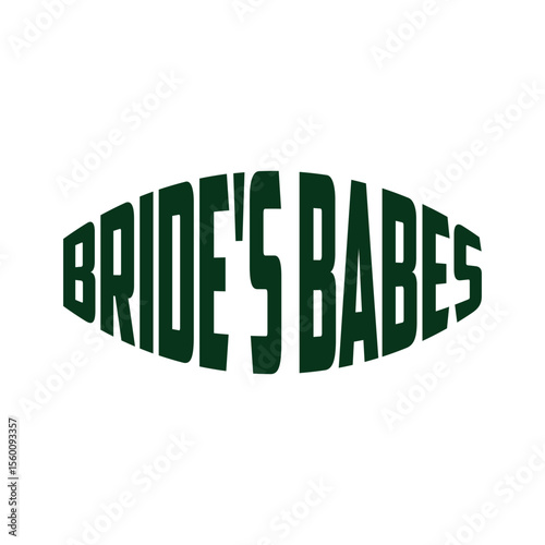 Bride's babes - Black hand lettered quote with diamond ring for greeting card, gift tag, label, wedding sets. Groom and bride design. Bachelorette party. Best Bride text with diamond ring.