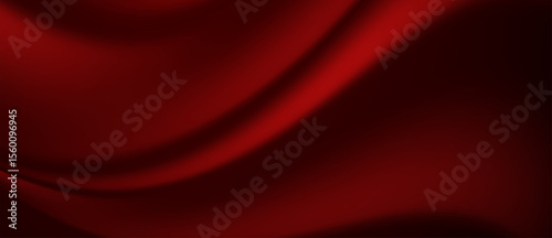 Soft red flowing silk fabric, abstract and elegant background