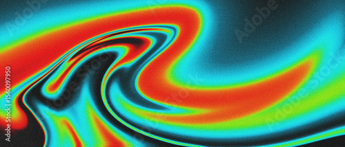 Fotografi Color blending swirling thermal abstract art, vibrant Heatmap grainy gradient ba