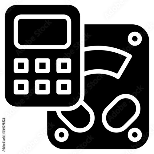 Body Scale glyph icon