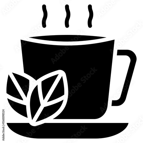 Herbal Tea glyph icon
