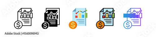 Sale Report multiple icon