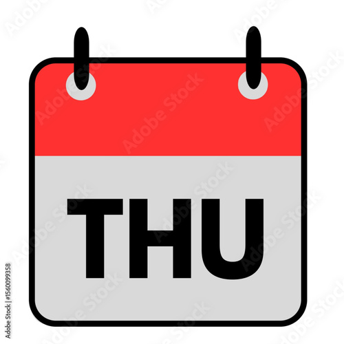 calendar and date icon thursday weekday motivational .eps