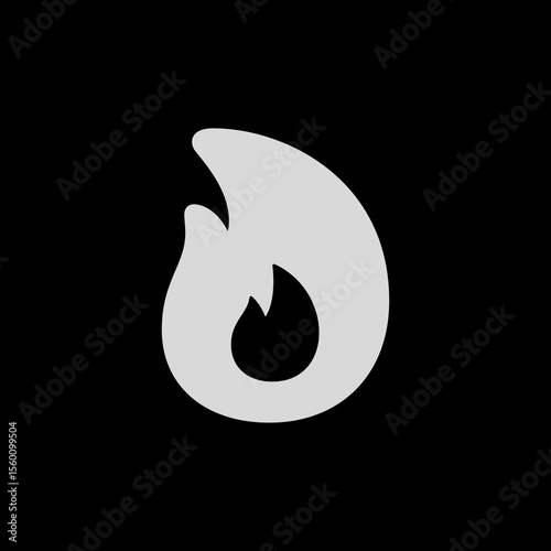 Flame Filled Icon