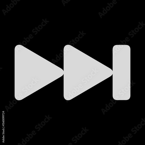 Forward End Alt Filled Icon