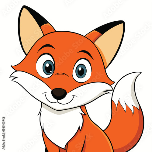 A curious fox looking back over its shoulder, isolated on a clean white background, a sly and beautiful wild animal.