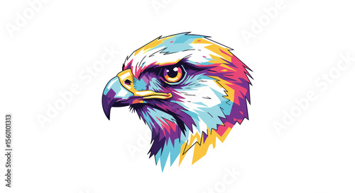 A Colorful Eagle Portrait Representing Strength Freedom and Focus In Wildlife Observation Journey