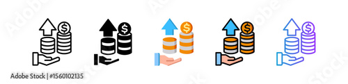 Profit multiple icon