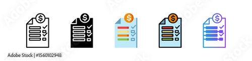 Invoice multiple icon