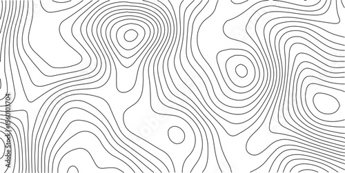 Vector geographic contour map. White wave paper curved reliefs abstract background, Abstract topographic contours map background, Topography map background. 