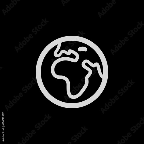 Europe-Africa Globe Icon