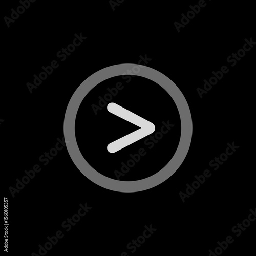 Greater Than Circle Icon