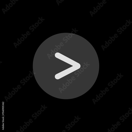 Filled Greater Than Circle Icon
